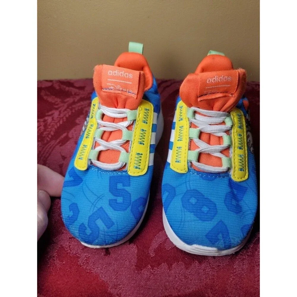 Adidas‎ Racer TR21 Mickey Infant Sz 6K Blue Sneakers Running Shoes